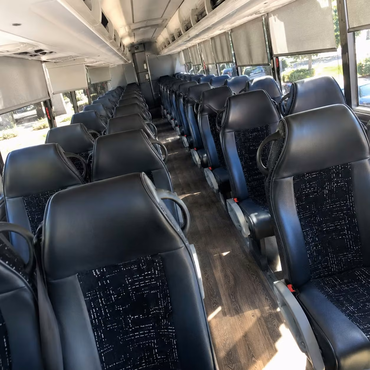 plainfield charter bus interior