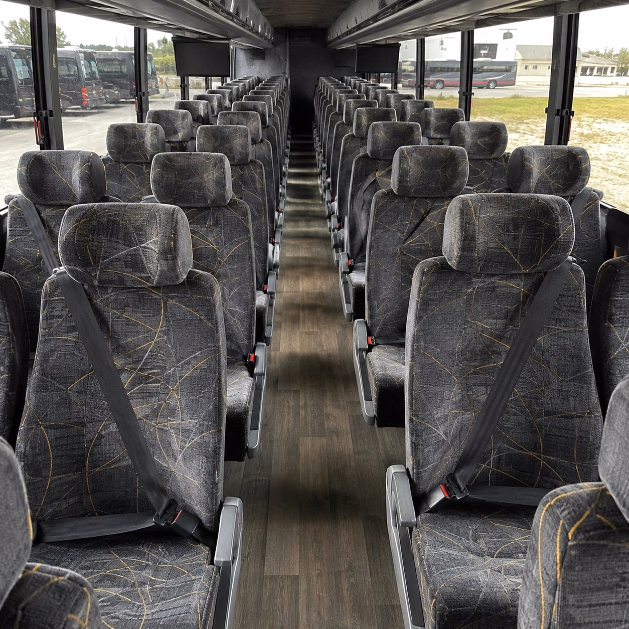 plainfield charter bus rental interior