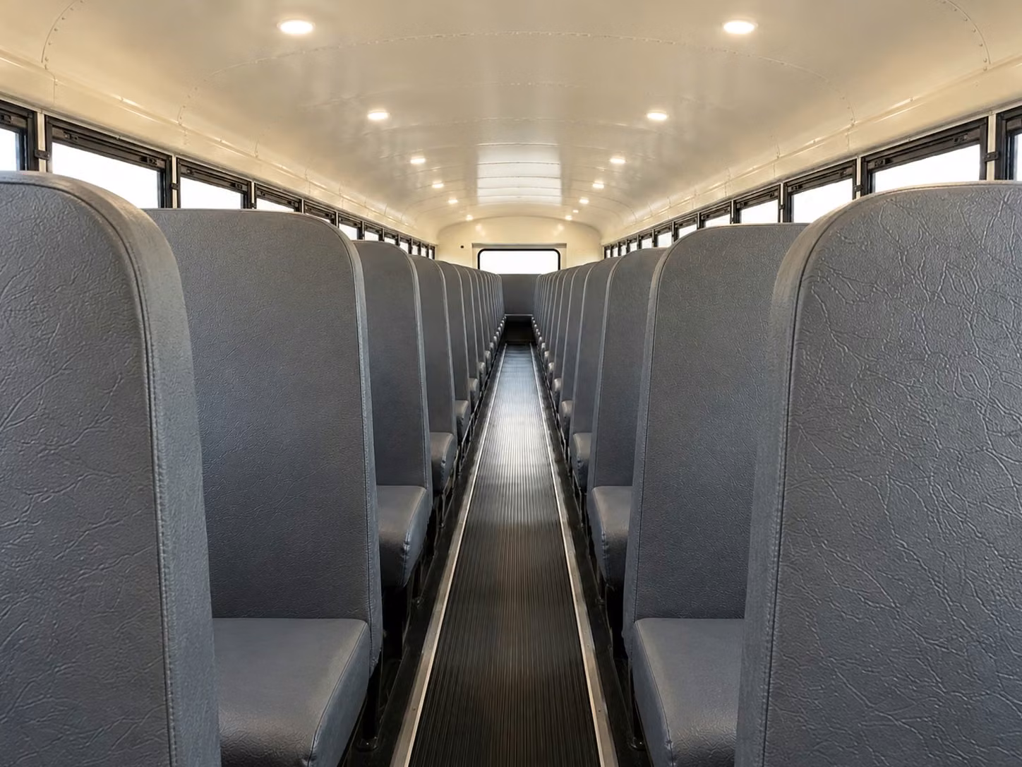 school bus inside